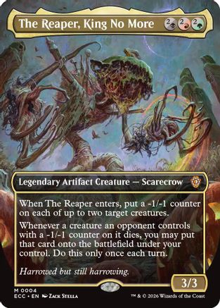 The Reaper, King No More (Borderless)  [Commander: Lorwyn Eclipsed] Foil