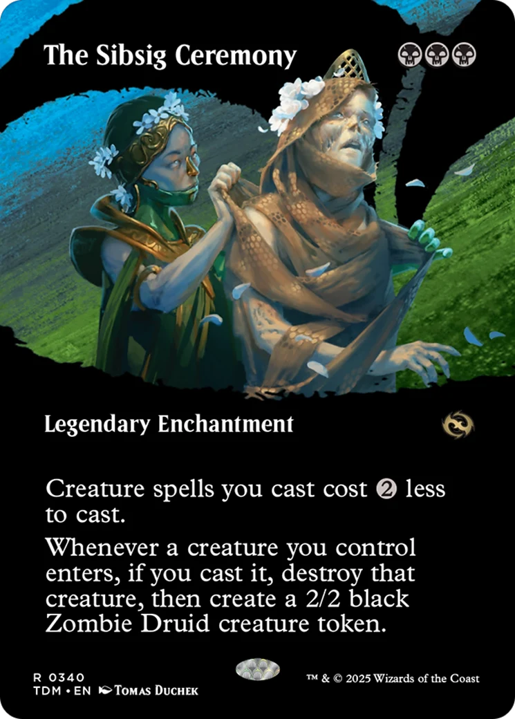 The Sibsig Ceremony (Borderless) [Tarkir: Dragonstorm] Foil
