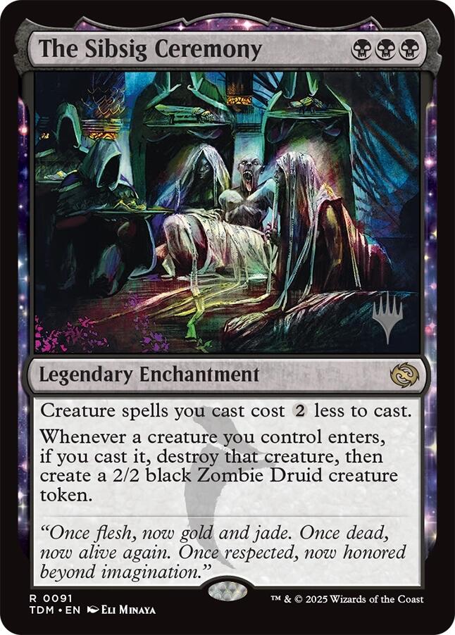 The Sibsig Ceremony [Tarkir: Dragonstorm Promos] Foil