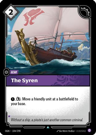 The Syren (184/298) - Riftbound - [Origins] Foil