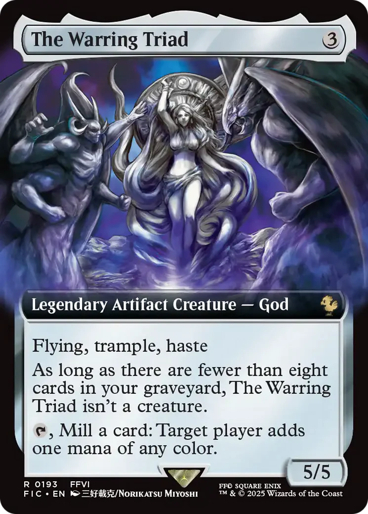 The Warring Triad (Extended Art) [FINAL FANTASY Commander] Foil