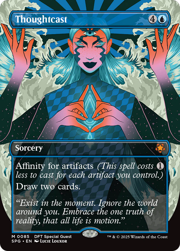 Thoughtcast (Borderless) [Aetherdrift Special Guests] Foil