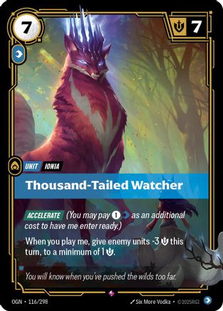Thousand-Tailed Watcher (116/298) - Riftbound - [Origins] Foil