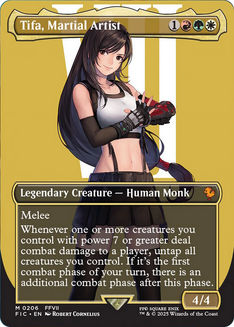 Tifa, Martial Artist (Borderless) [FINAL FANTASY Commander] Foil