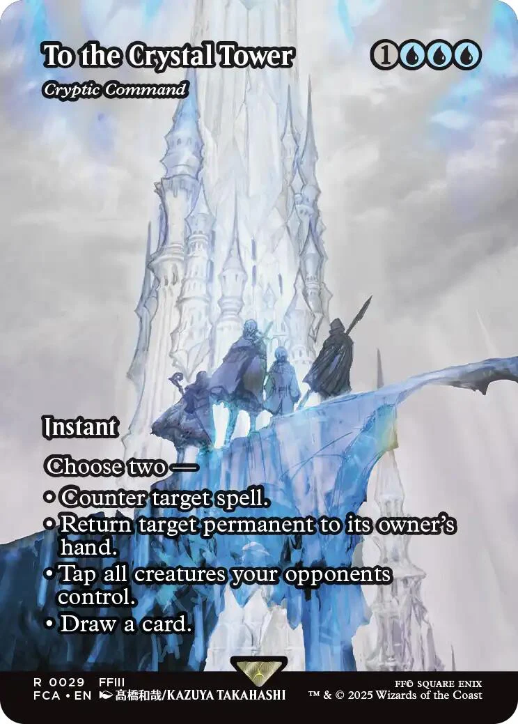 To the Crystal Tower - Cryptic Command (Showcase) [FINAL FANTASY : Through the Ages] Foil