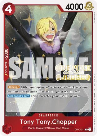Tony Tony.Chopper (Judge Pack Vol. 6) (OP10-011) - [One Piece Promotion Cards] Foil