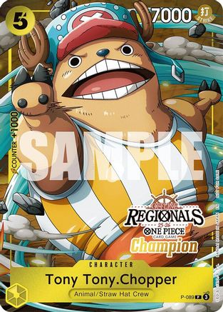 Tony Tony.Chopper (Offline Regional Champion Card Set 2025 Vol.2) (P-089) - [One Piece Promotion Cards] Foil