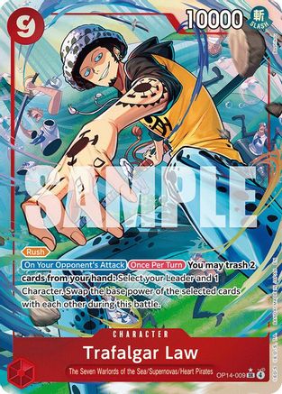 Trafalgar Law - OP14-009 (Alternate Art) (OP14-009) - [The Azure Sea's Seven] Foil