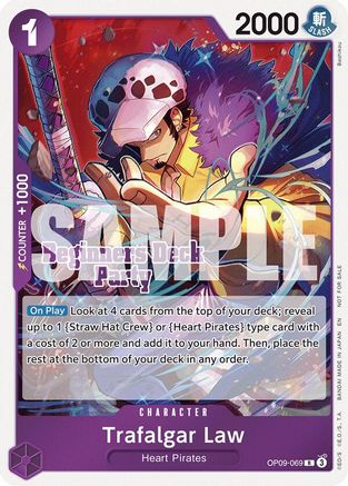 Trafalgar Law (Beginners Deck Party [ST-23] - [ST-28] Participation Pack) (OP09-069) - [One Piece Promotion Cards]