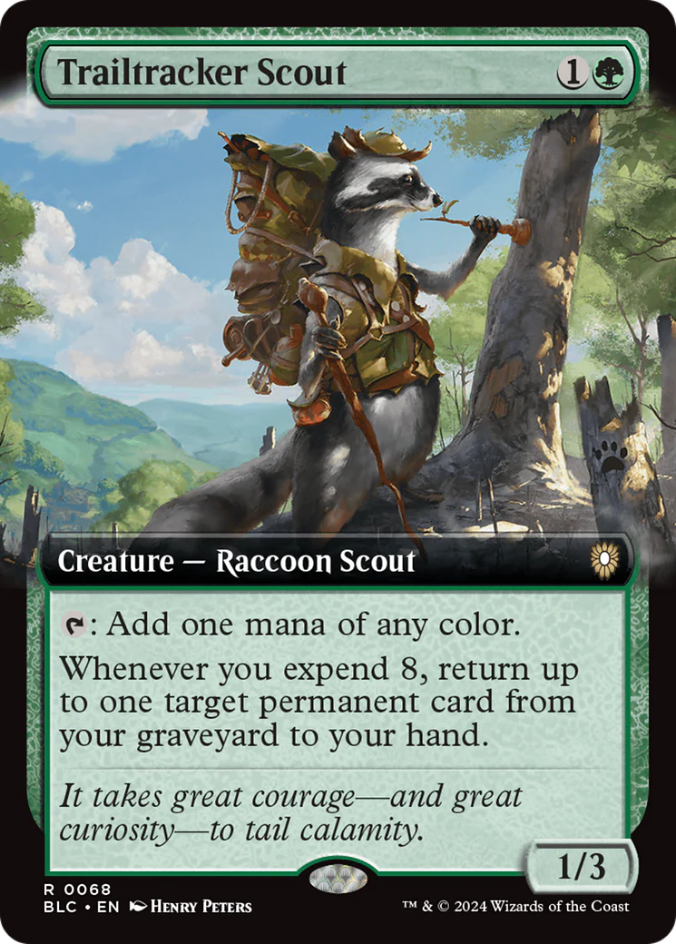 Trailtracker Scout (Extended Art) [Bloomburrow Commander] Foil