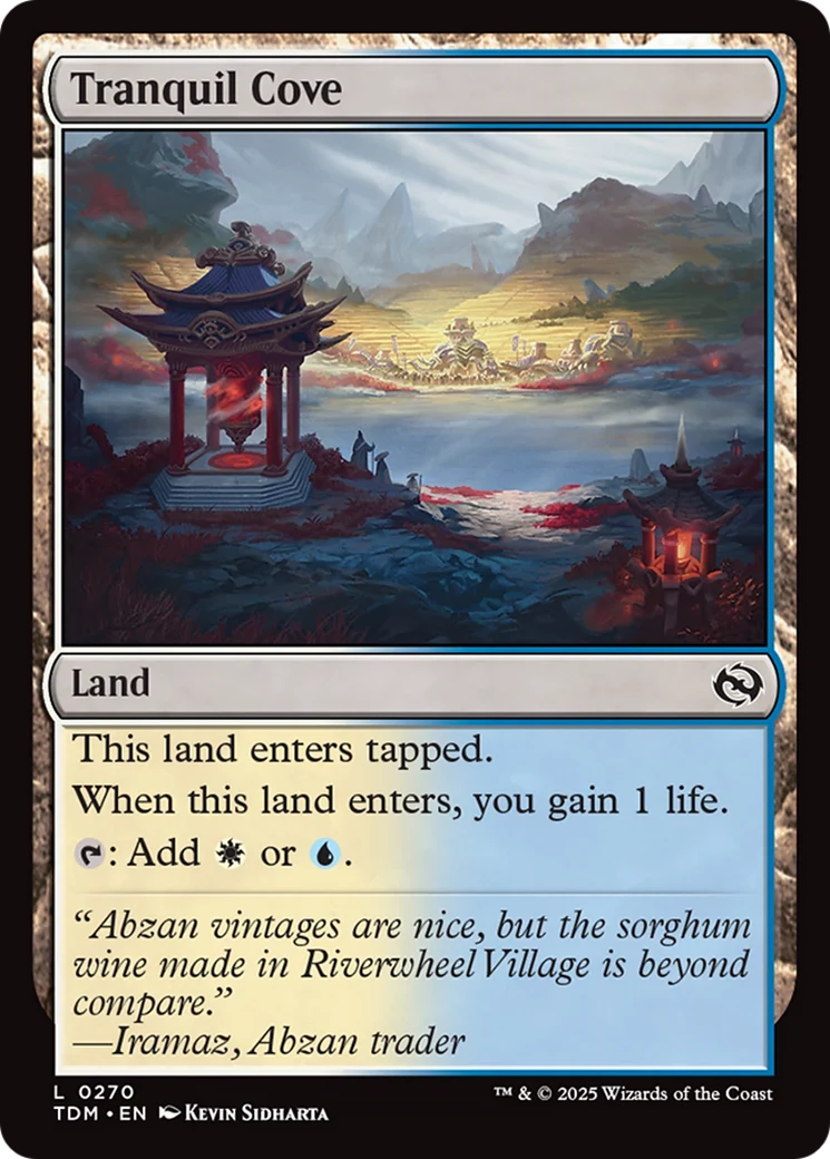 Tranquil Cove [Tarkir: Dragonstorm] Foil