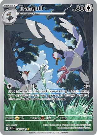 Tranquill 154/086  - Holofoil SV Black Bolt - Illustration Rare