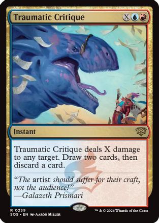 Traumatic Critique  [Promo Pack: Secrets of Strixhaven] Foil