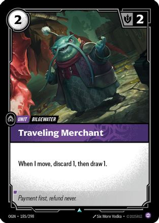 Traveling Merchant (185/298) - Riftbound - [Origins] Foil