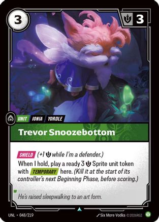 Trevor Snoozebottom (048/219) - Riftbound - [Unleashed] Foil