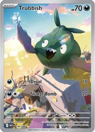 Trubbish 138/086  - Holofoil SV White Flare - Illustration Rare