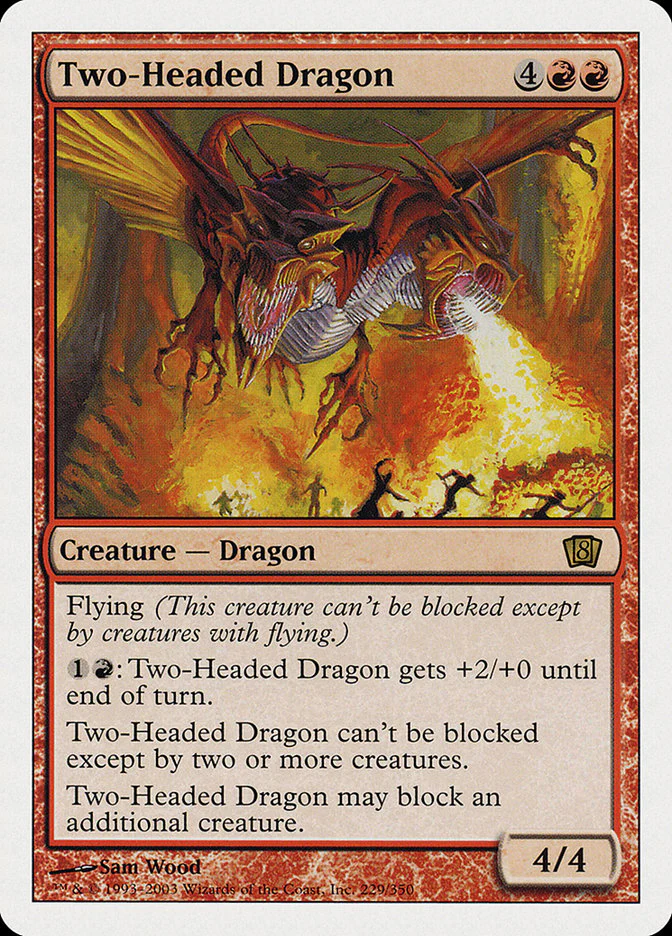 Two-Headed Dragon (Oversized) [Eighth Edition] Foil