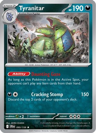 Tyranitar (095/159) [Scarlet & Violet: Journey Together] Reverse Holofoil