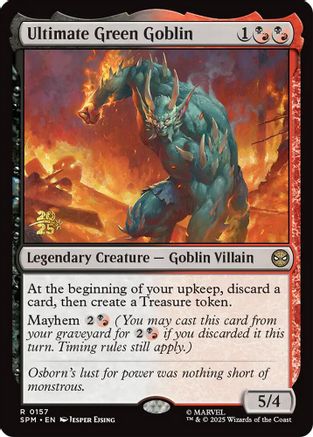 Ultimate Green Goblin  [Prerelease Cards] Foil