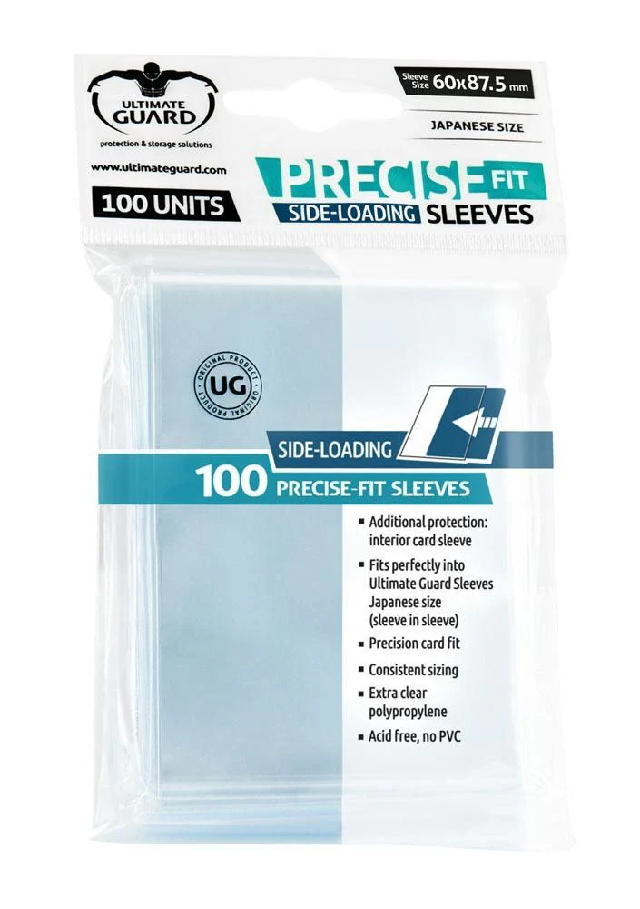 Ultimate Guard: Japanese Size Sleeves β Precise-Fit Side-Loading Inner Sleeves β Transparent