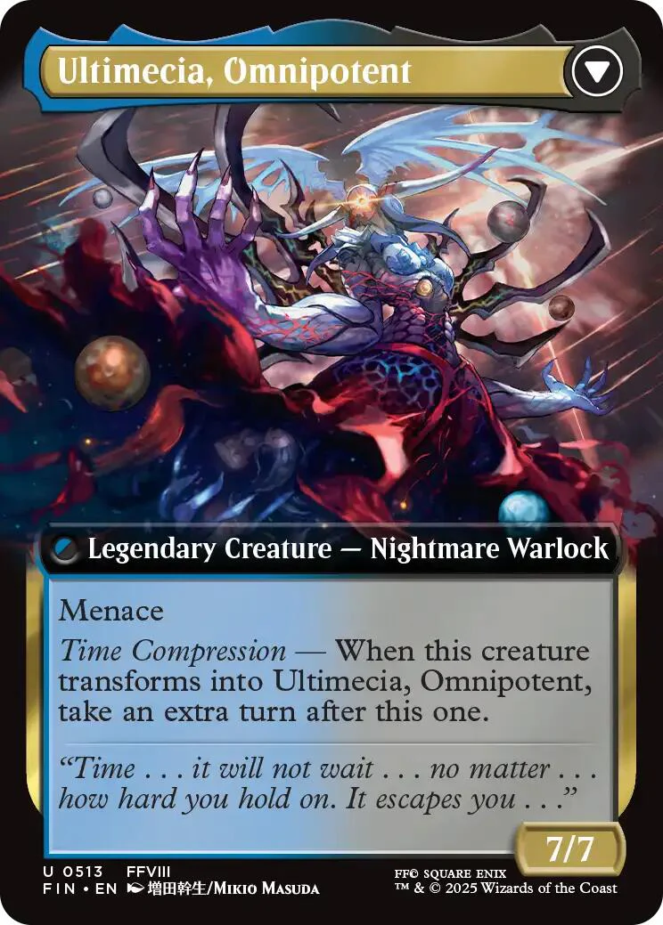 Ultimecia, Time Sorceress // Ultimecia, Omnipotent (Extended Art) [FINAL FANTASY] Foil