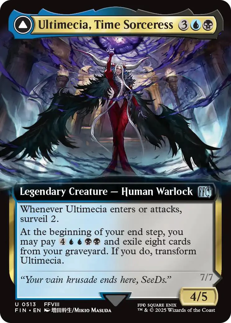 Ultimecia, Time Sorceress // Ultimecia, Omnipotent (Extended Art) [FINAL FANTASY] Foil - Image 2