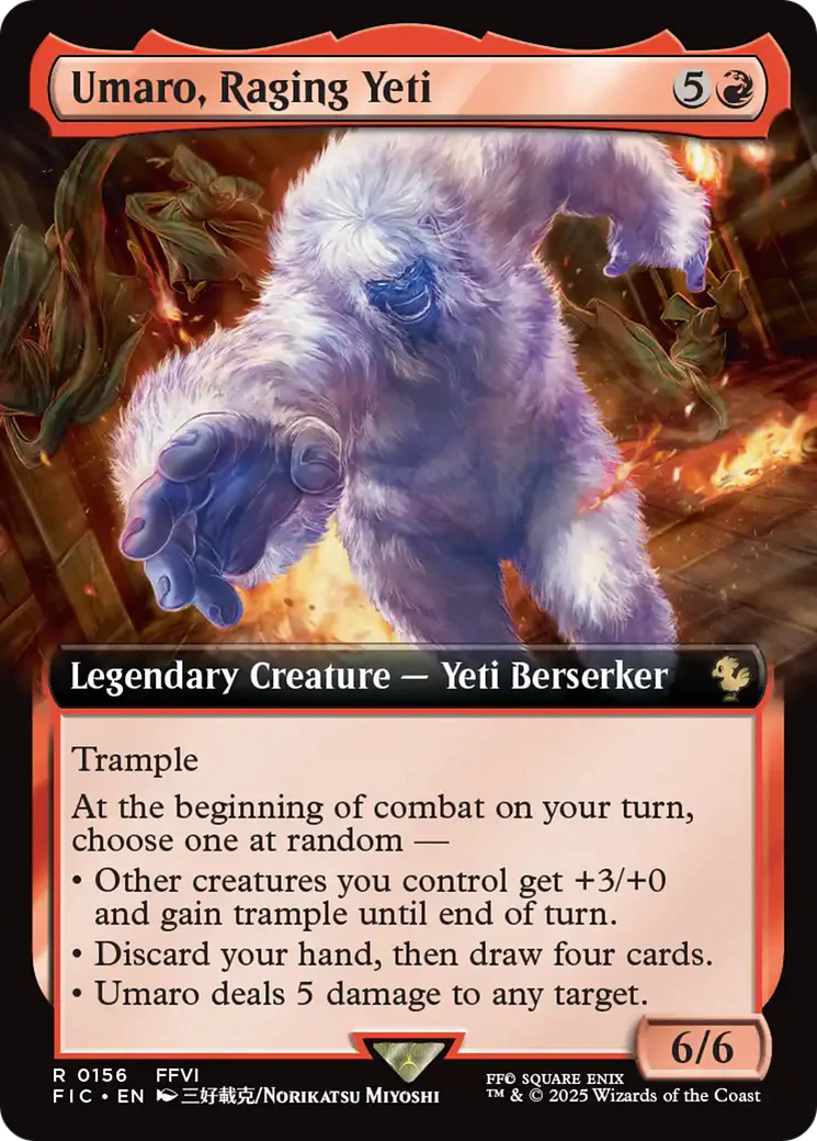 Umaro, Raging Yeti (Extended Art) [FINAL FANTASY Commander] Foil