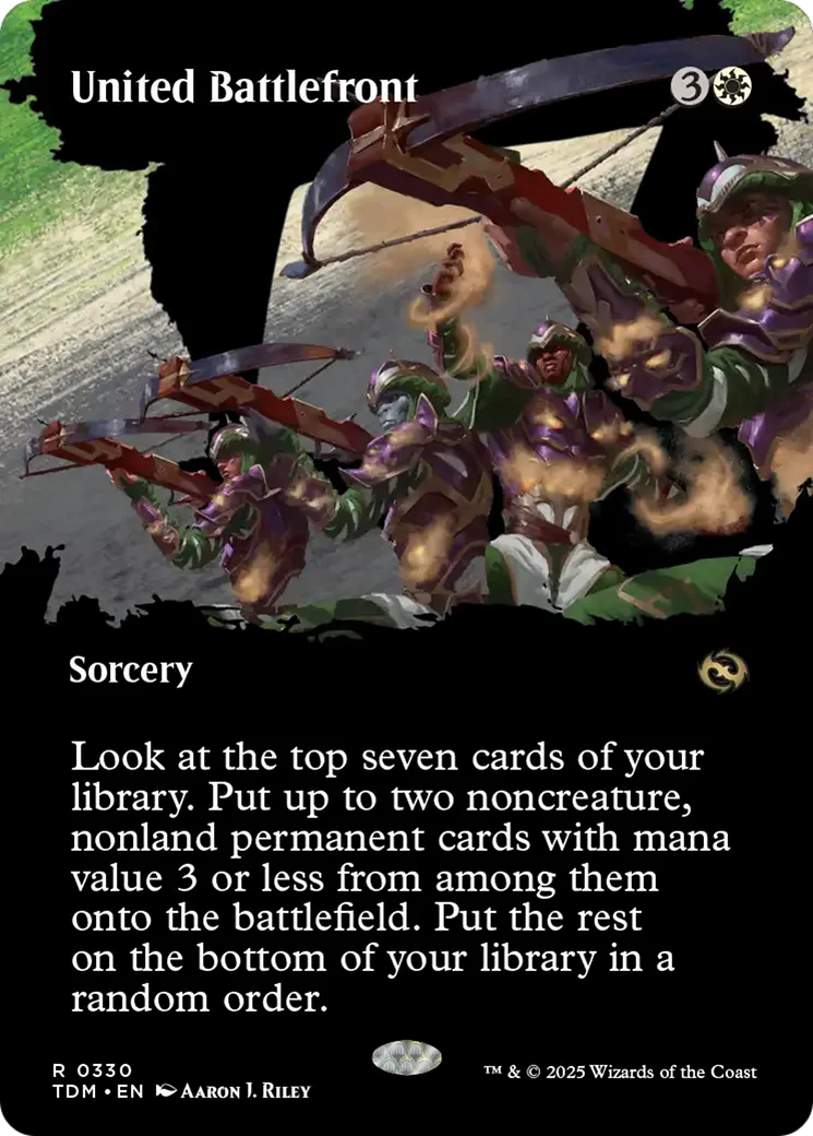 United Battlefront (Borderless) [Tarkir: Dragonstorm] Foil
