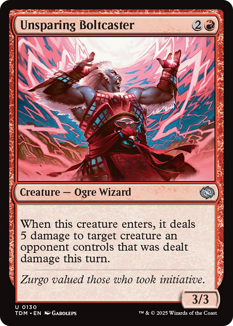 Unsparing Boltcaster [Tarkir: Dragonstorm] Foil