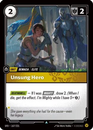 Unsung Hero (167/221) - Riftbound - [Spiritforged]