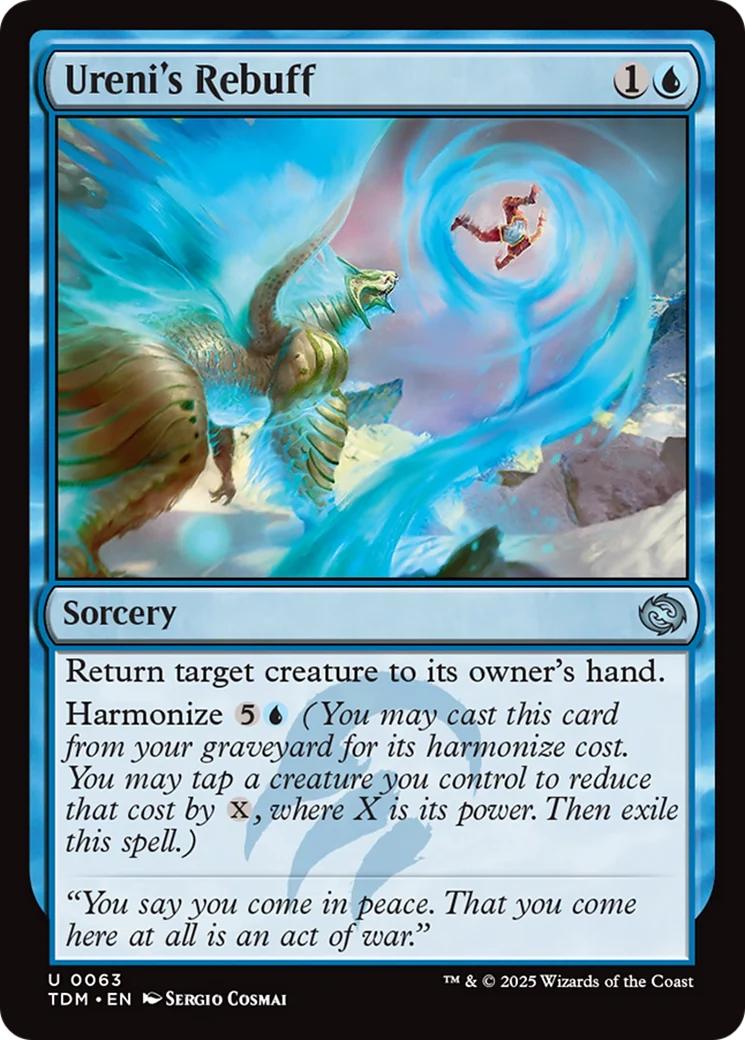 Ureni's Rebuff [Tarkir: Dragonstorm] Foil