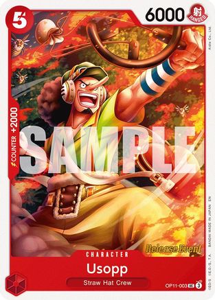 Usopp (OP11-003) - [A Fist of Divine Speed Release Event Cards]