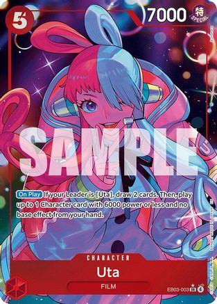 Uta (003) (Alternate Art) (EB03-003) - [Extra Booster: One Piece Heroines Edition] Foil