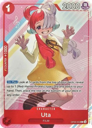 Uta (Welcome Pack Vol. 2) (OP09-002) - [One Piece Promotion Cards]