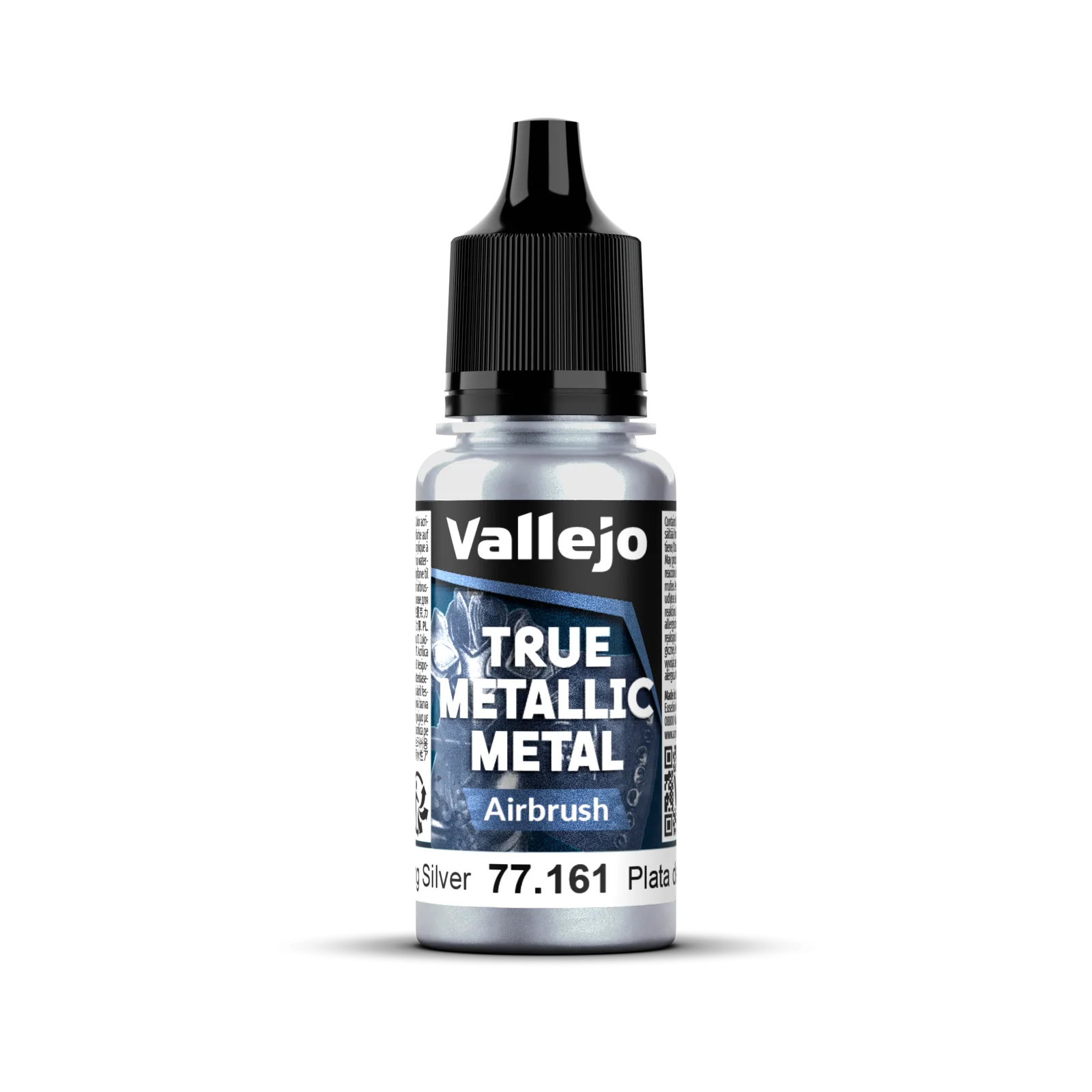 Vallejo True Metallic Metal: Airbrush - Sterling Silver 18 ml