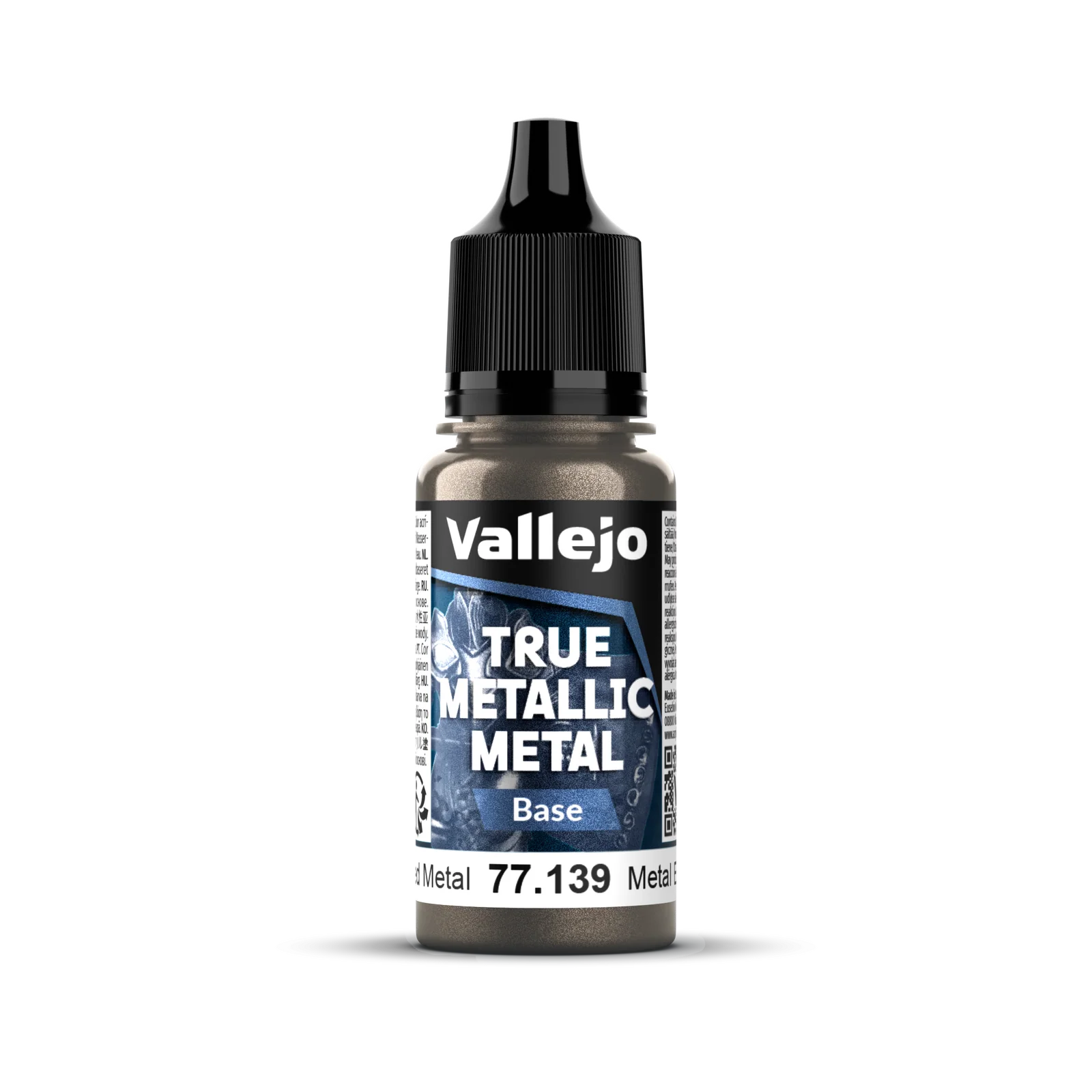 Vallejo True Metallic Metal: Base - Aged Metal 18 ml