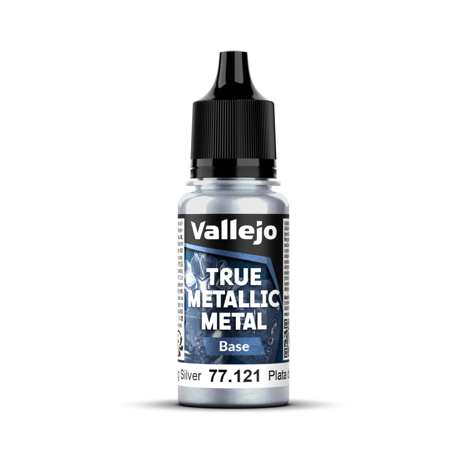 Vallejo True Metallic Metal: Base - Sterling Silver 18 ml