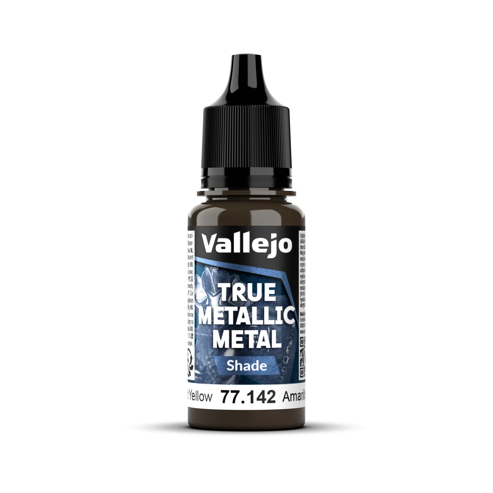 Vallejo True Metallic Metal: Shade - Radiant Yellow 18 ml