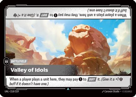 Valley of Idols (218/219) - Riftbound - [Unleashed] Foil