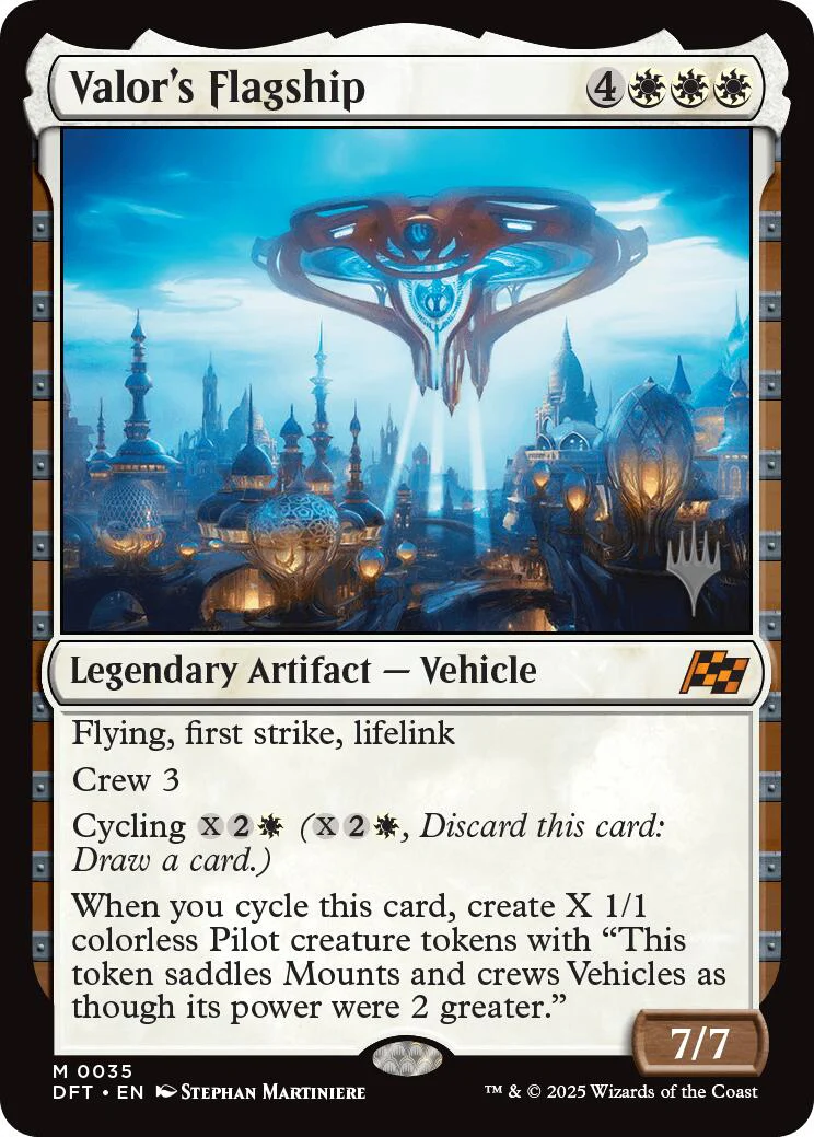 Valor's Flagship (Promo Pack) [Aetherdrift Promos] Foil