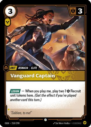 Vanguard Captain (218/298) - Riftbound - [Origins]
