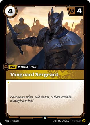 Vanguard Sergeant (219/298) - Riftbound - [Origins]