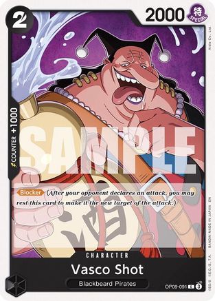 Vasco Shot (Reprint) (OP09-091) - [Starter Deck 27: BLACK Marshall.D.Teach]