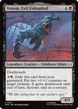 Venom, Evil Unleashed  [Marvel's Spider-Man] Foil