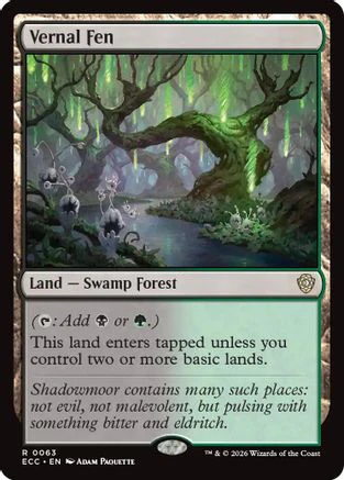 Vernal Fen  [Commander: Lorwyn Eclipsed]