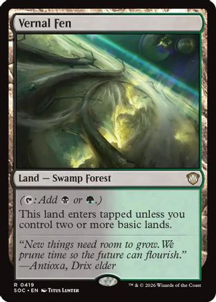 Vernal Fen  [Commander: Secrets of Strixhaven]