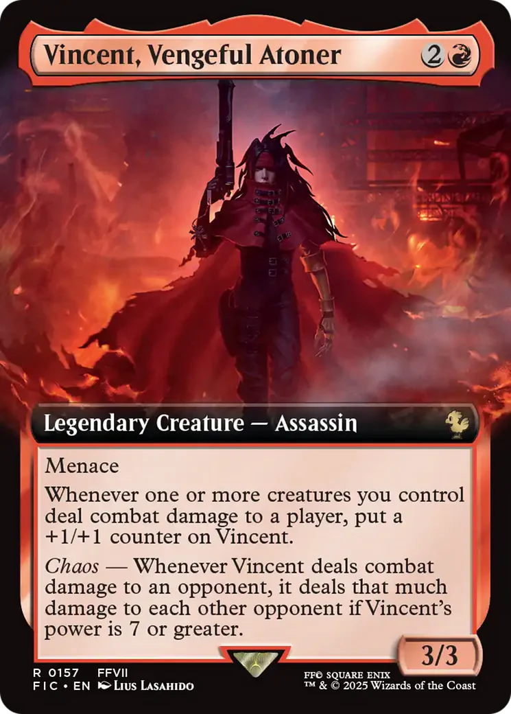 Vincent, Vengeful Atoner (Extended Art) [FINAL FANTASY Commander] Foil