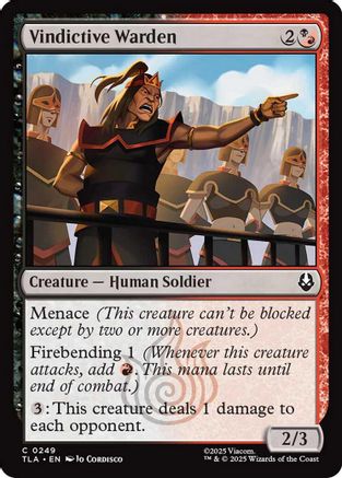 Vindictive Warden  [Avatar: The Last Airbender] Foil