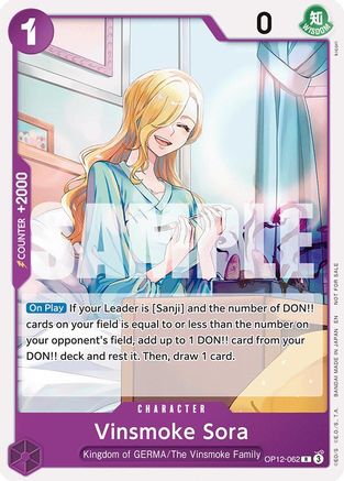 Vinsmoke Sora (Tournament Pack 2026 Vol. 1) (OP12-062) - [One Piece Promotion Cards]