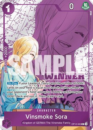 Vinsmoke Sora (Winner Pack 2026 Vol. 1) (OP12-062) - [One Piece Promotion Cards] Foil